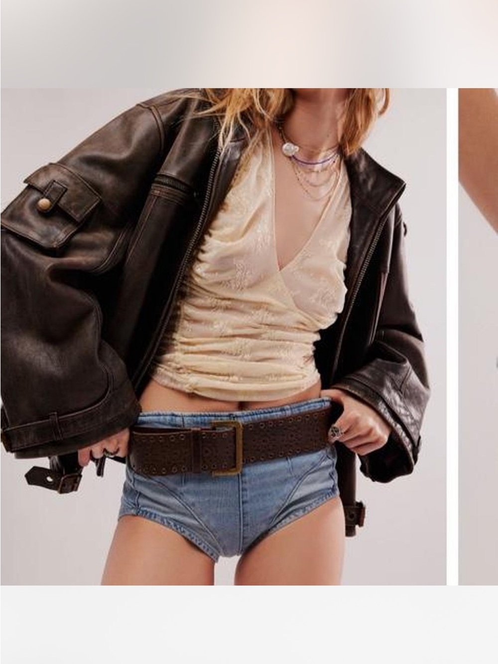 We The Free Keep It Brief Denim Micro Shorts